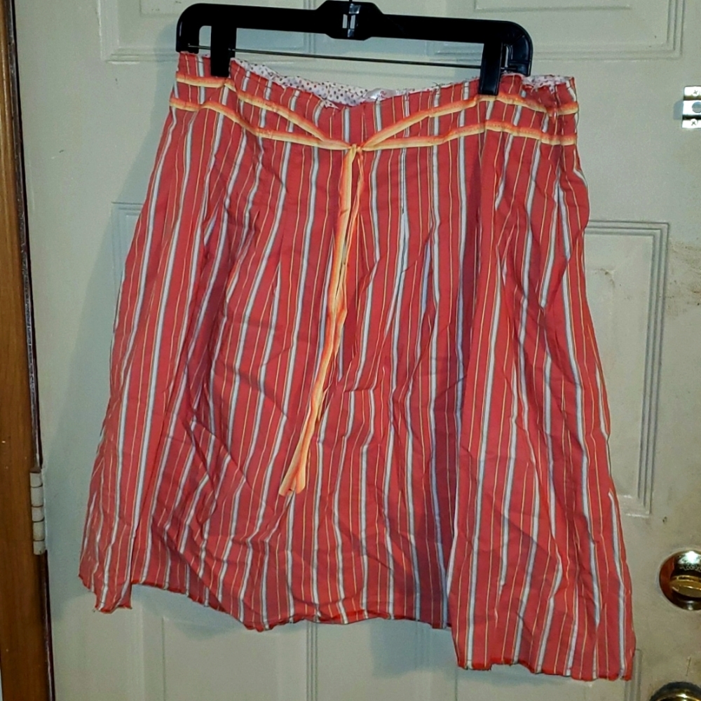 Old Navy Burnt Orange Striped Skirt